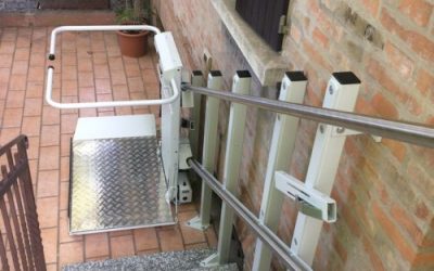 Installato montascale a pedana a RAVENNA